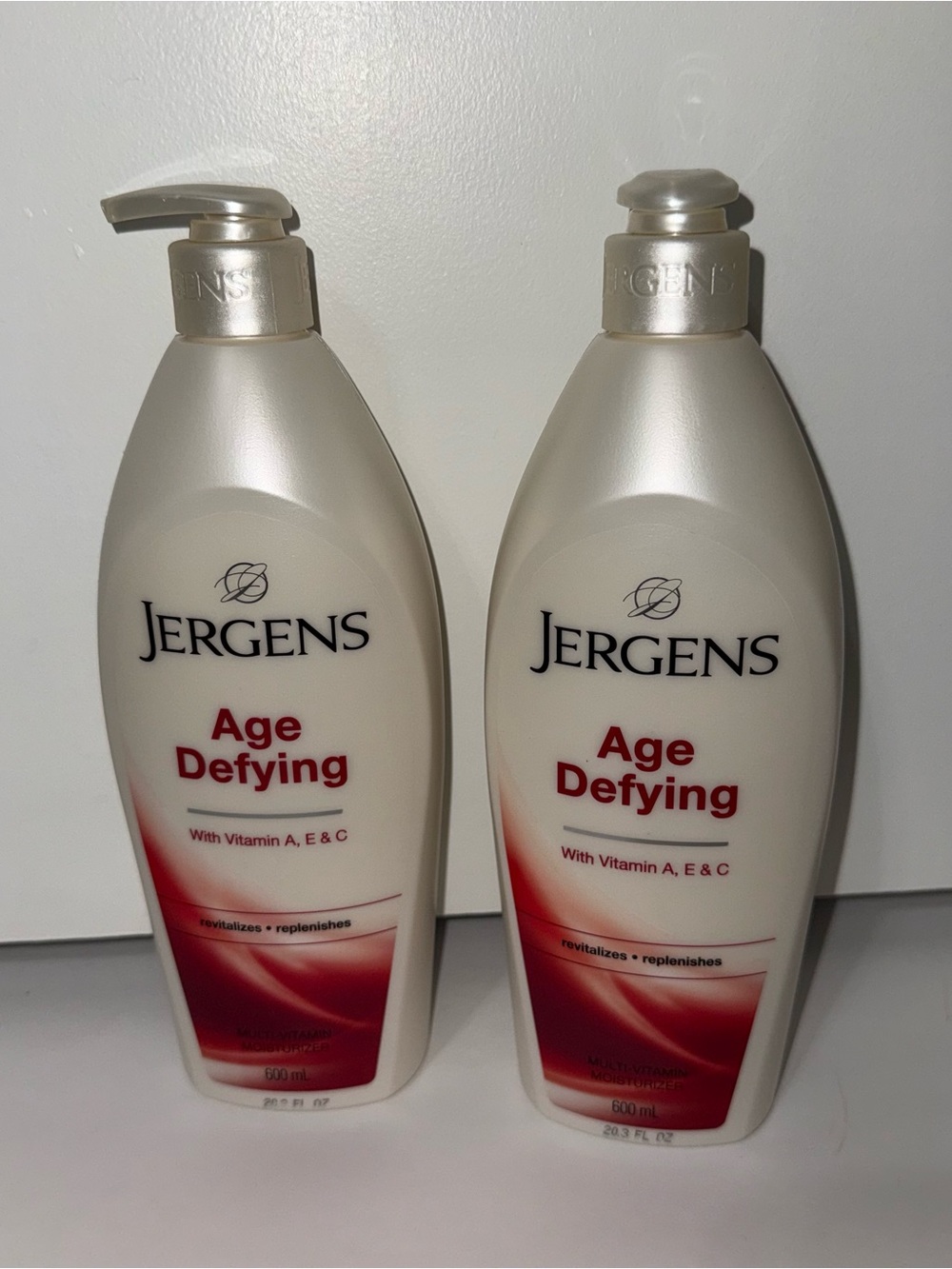Jergens Age Defying Lotion Set Of 2 600 mL Each New
